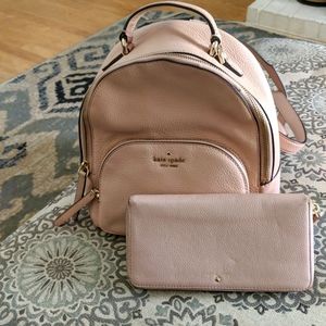 COPY - AUTHENTIC KATE SPADE MEDIUM SIZED BACKPACK WITH LARGE WALLET